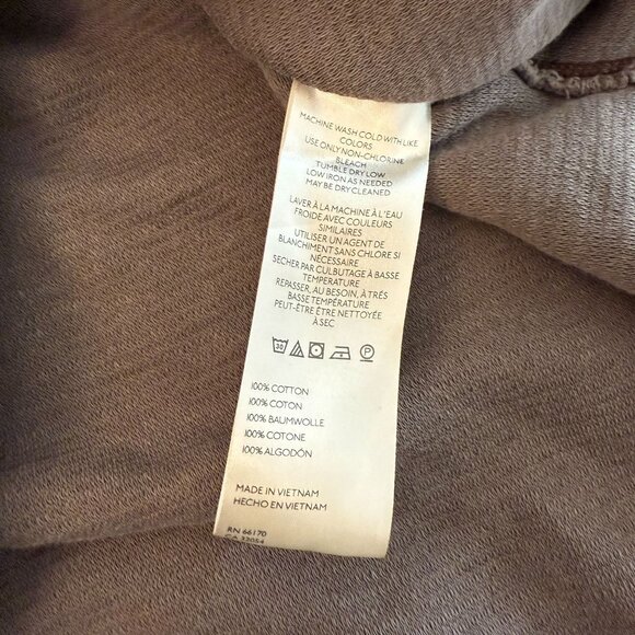 We the Free People Long Sleeve Thermal Pullover Cropped Top Women's Small - Picture 5 of 10